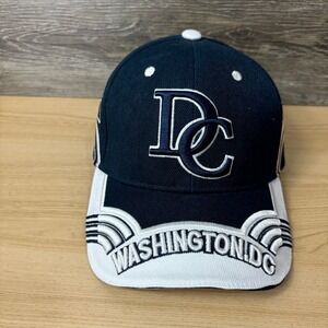 Washington DC Hat Cap Strap Back Blue Embroidered One Size Adjustable
